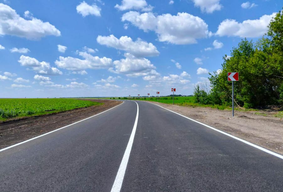 В Белгородской области отремонтировали подъезд к селу Грушевка